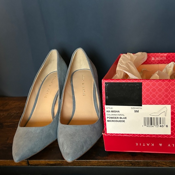Kelly + Katie Powder Blue Misha Heels - Picture 5 of 5